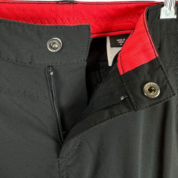 Eddie Bauer Black Nylon Mid Rise Lightweight Cropped Capri Hiking Pants Size 10 - Picture 5 of 9